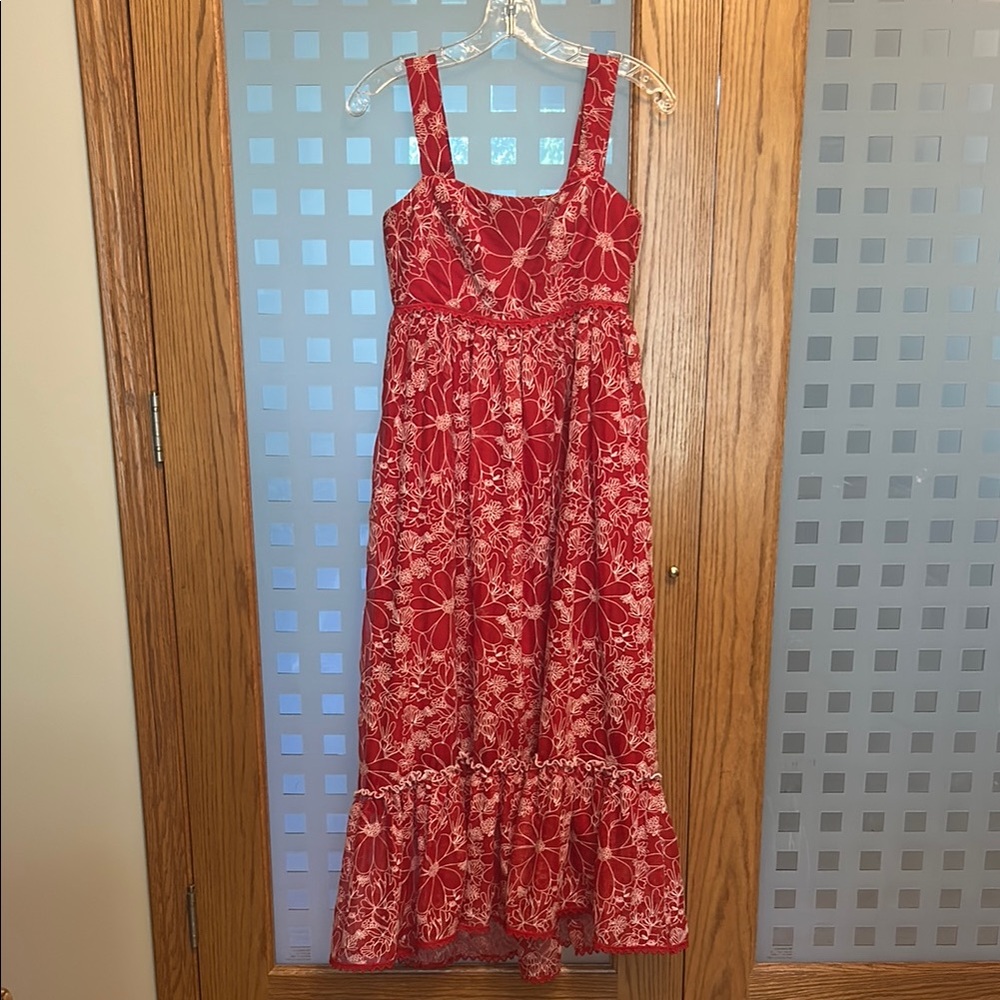 Sachin & Babi red floral maxi 00P